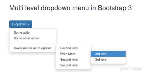 Bootstrap 3 Multi level Dropdown Menu .